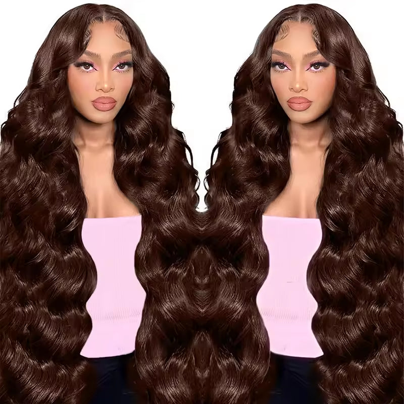Café Luxe Coffee Brown Wig | 13x4 HD Lace Front | Vietnam Cuticle-Aligned Hair – Fericire